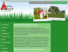 Tablet Screenshot of campingdebocht.nl